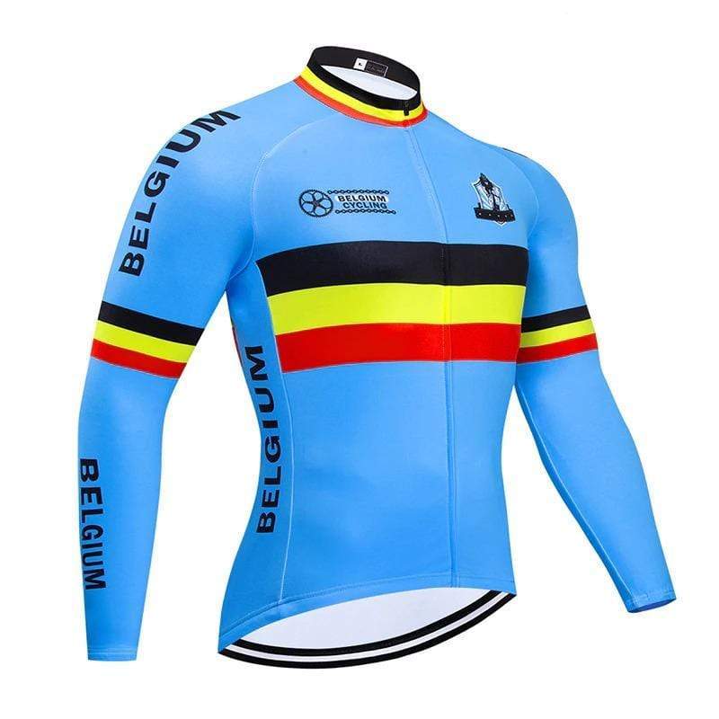 Montella Cycling S / Long Sleeve Jersey / Polyster Belgium Cycling Jersey or Bib Pants