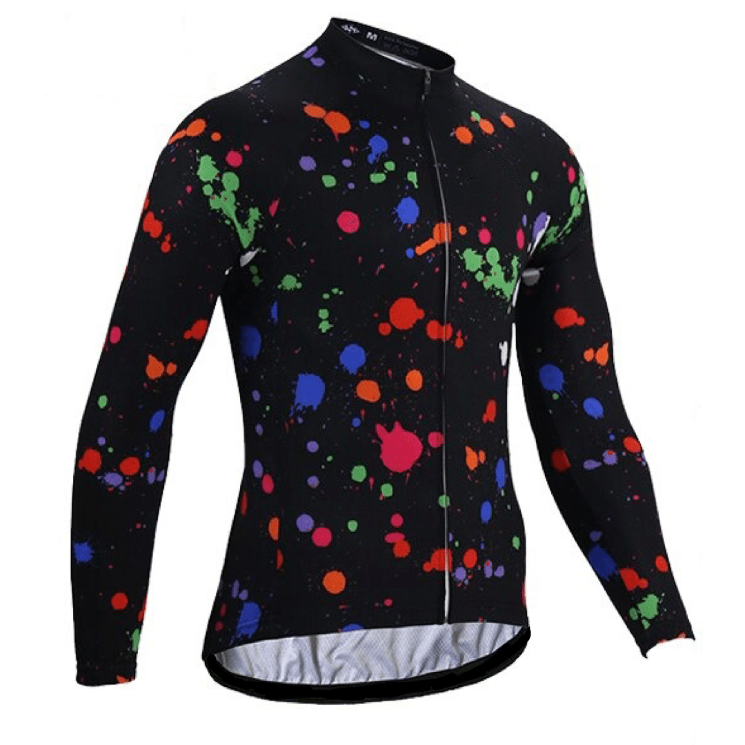 Montella Cycling S / Long Sleeve Jersey / Summer Polyester Men's Colorful Winter Cycling Jersey or Bib Pants