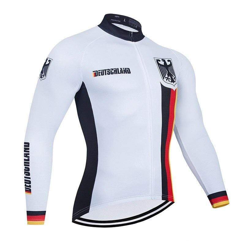 Montella Cycling S / Long Sleeve Jersey / Thermal Fleece Germany Winter Cycling Jersey or Bib Pants