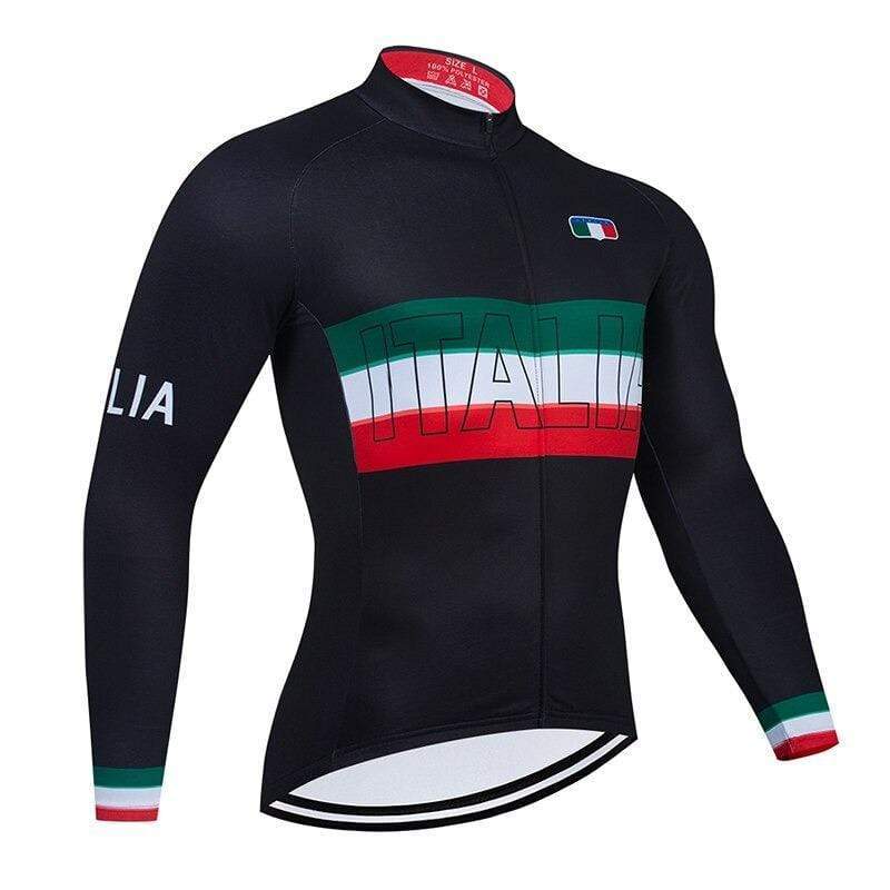 Montella Cycling S / Long Sleeve Jersey / Thermal Fleece Italy Winter Cycling Jersey or Bib Pants