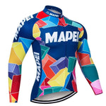 Montella Cycling S / Long Sleeve Jersey / Thermal Fleece Men's Mapei Long Sleeve Pace Cycling Jersey or Pants