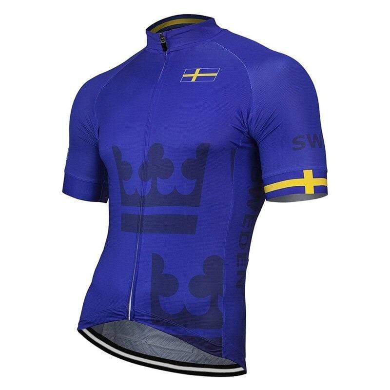 Montella Cycling S / Men's Jersey Sweden Blue Cycling Jersey