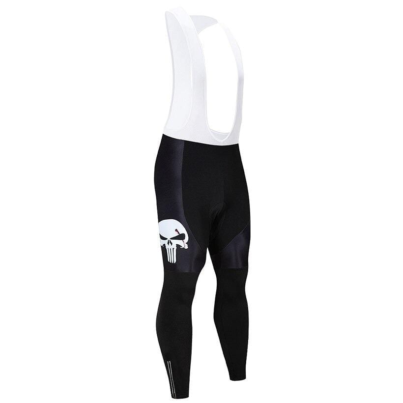 Montella Cycling S / Pants Only / Thermal Fleece Skull Black Winter Cycling Jersey or Bib Pants