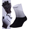 Montella Cycling Socks Gray / M Half Finger Cycling Gloves and Anti Slip Socks Set