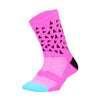 Montella Cycling Socks Pink Professional Cycling Compression Socks Dots