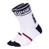 Montella Cycling Socks White Professional Cycling Compression Socks Sporty