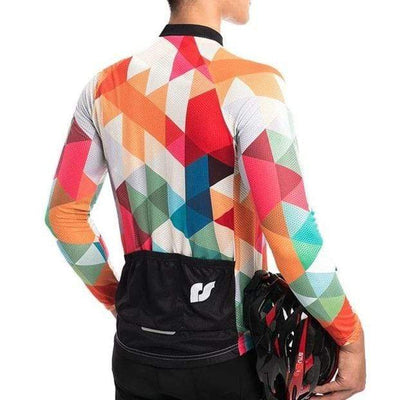 Montella Cycling Trangles Long Sleeve Cycling Jersey