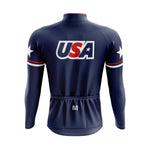 Montella Cycling USA Blue Long Sleeve Cycling Jersey