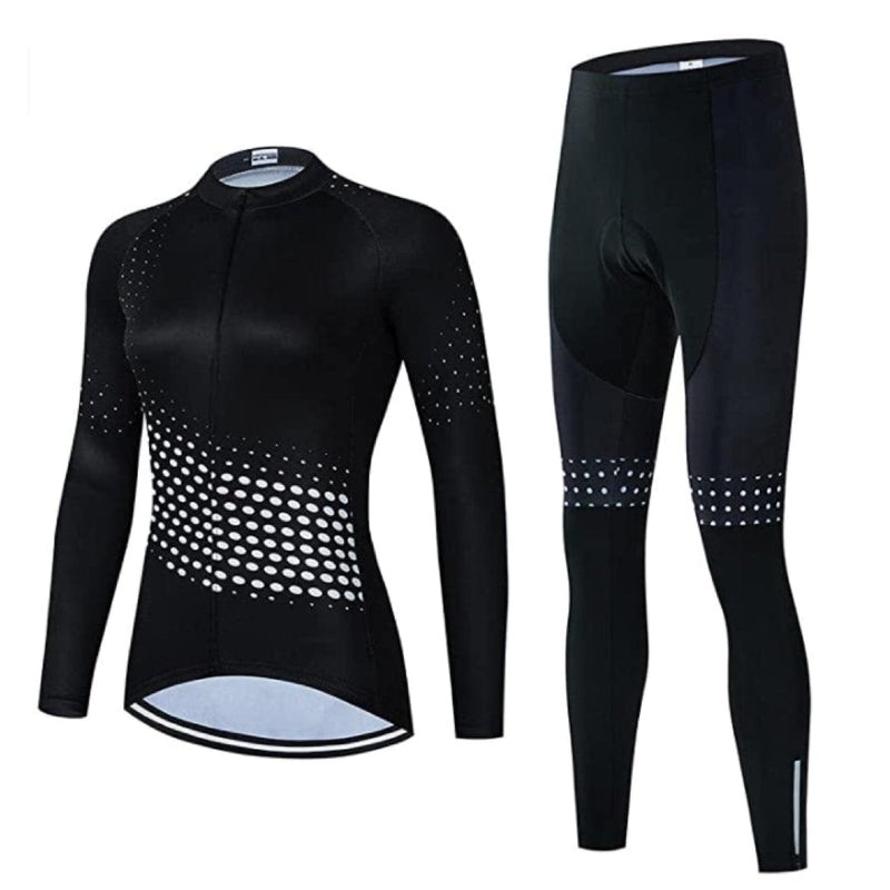 Montella Cycling Women's Black Long Sleeve Cycling Jersey or Pants