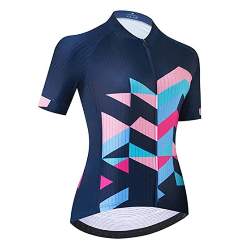 Montella Cycling Women's Blue Pink Cycling Jersey