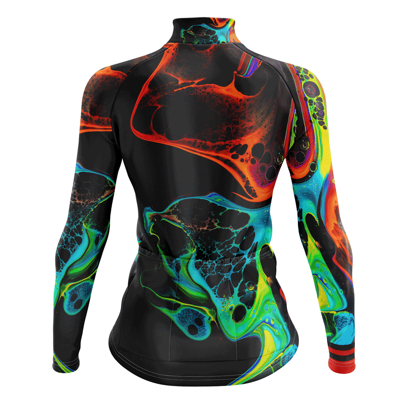 Montella Cycling Women's Fire and Ocean Long Sleeve Cycling Jersey