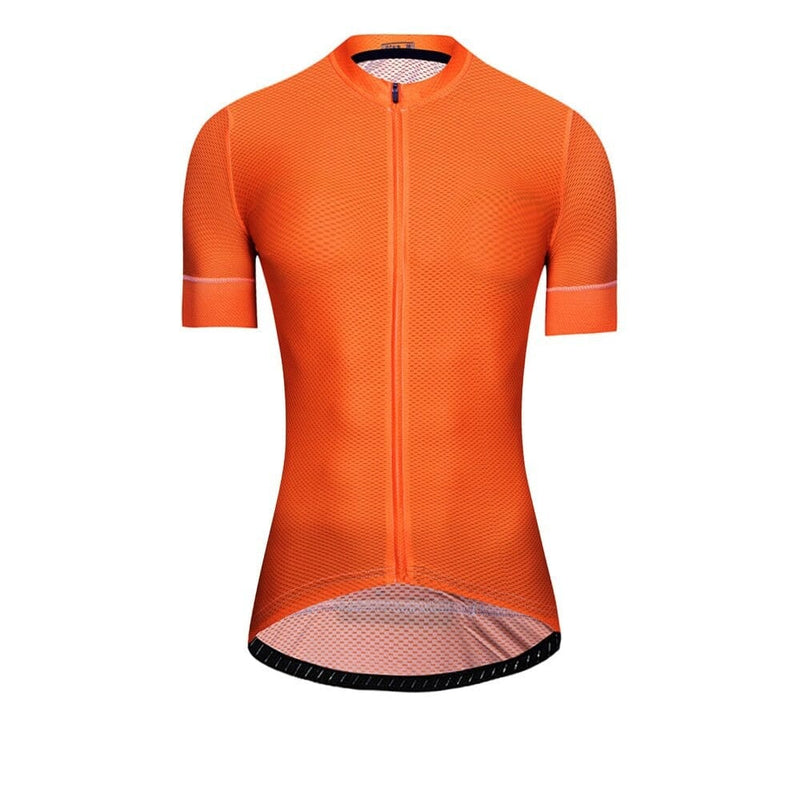 Orange cycling jersey store women's