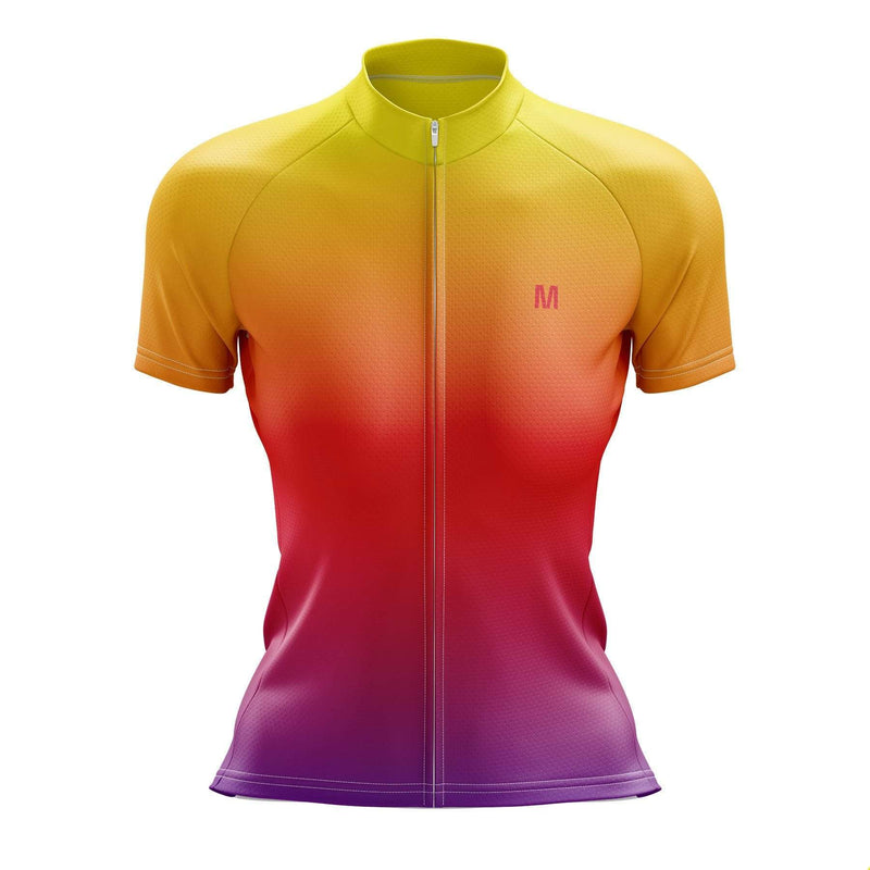 Women s Orange Gradient Cycling Jersey