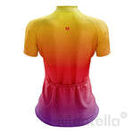 Montella Cycling Women's Orange Gradient Cycling Jersey
