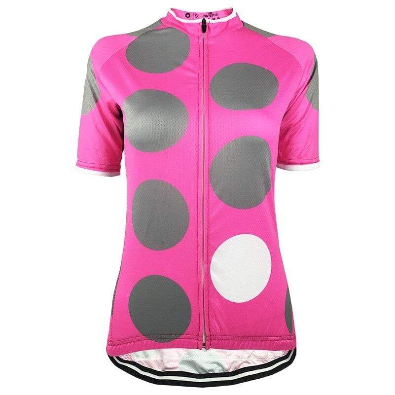 Montella Cycling Women's Pink Dots Cycling Jersey