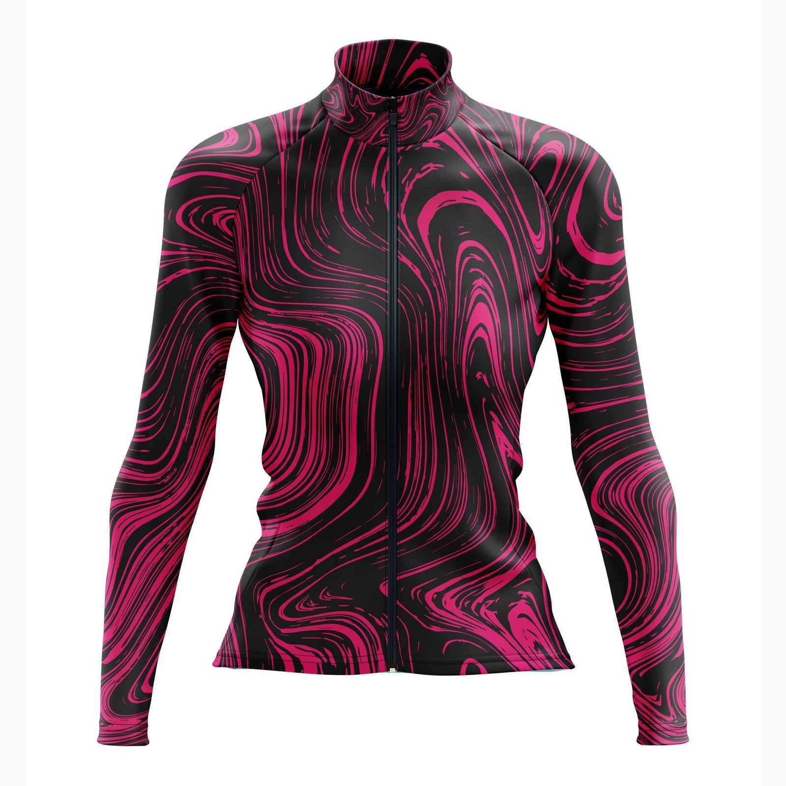 Montella Cycling Women's Pink Spinet Long Sleeve Cycling Jersey