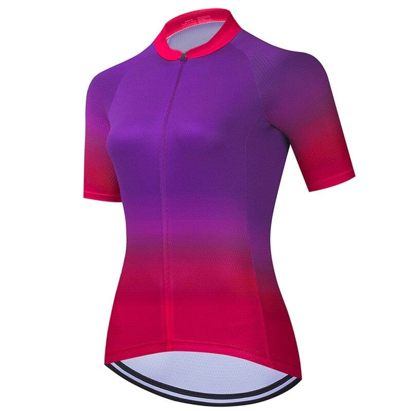 Montella Cycling Women's Purple Gradient Cycling Jersey