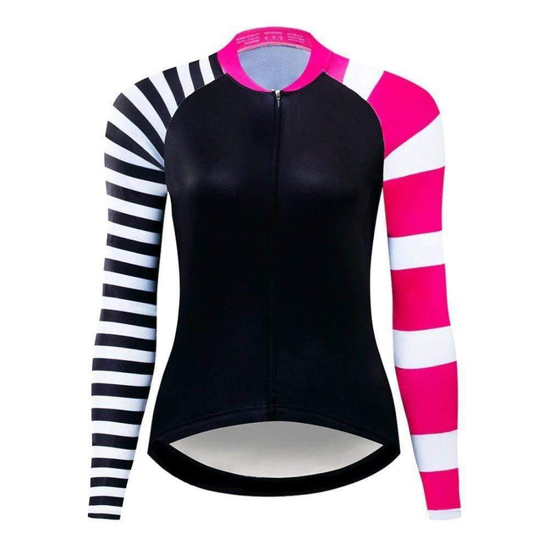 Montella Cycling Women's Race & Dots Long Sleeve Cycling Jersey