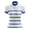 Montella Cycling Women's White Striped Cycling Jersey