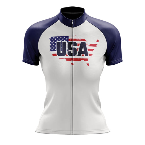 Montella Cycling Women USA White Jersey Cycling Jersey