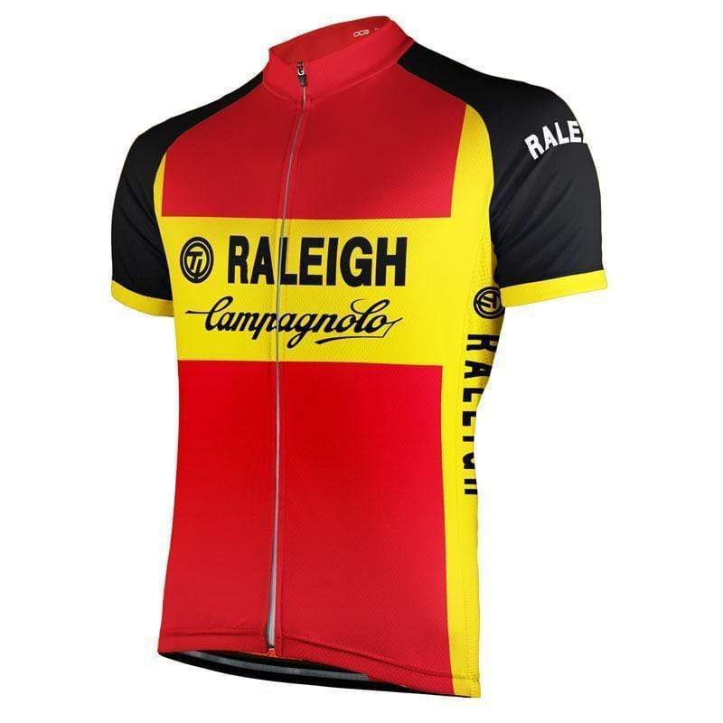 Men's Retro TI Raleigh Campagnolo Short Sleeve Cycling Jersey 5XL