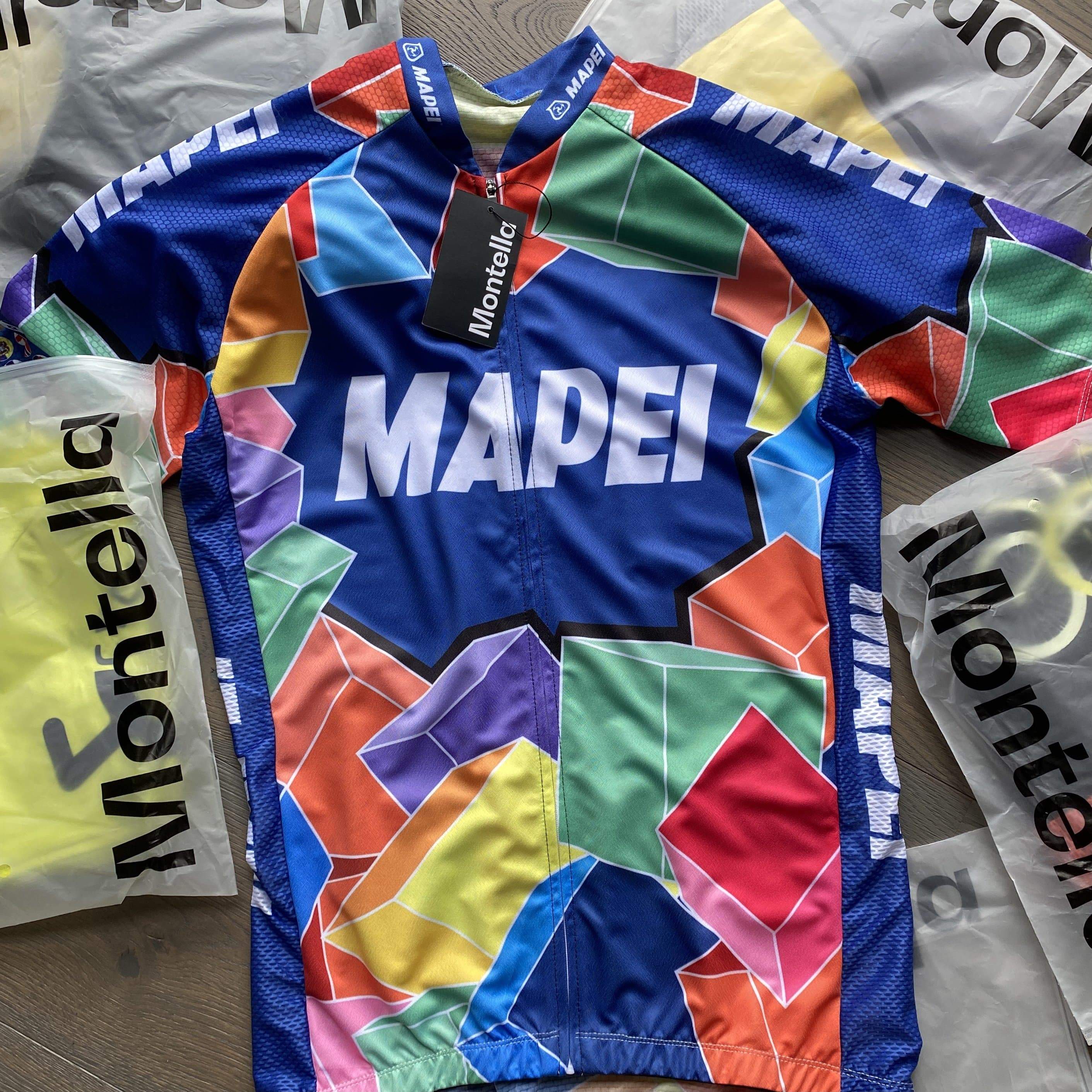 Men s Retro Team Mapei Cycling Kit