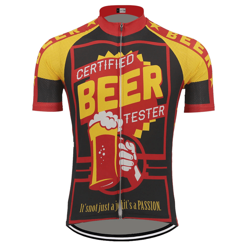 top-cycling-wear Men's Beer Cycling Jersey
