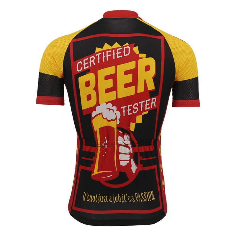 top-cycling-wear Men's Beer Cycling Jersey