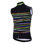 top-cycling-wear Men's Sleeveless Lines Cycling Jersey