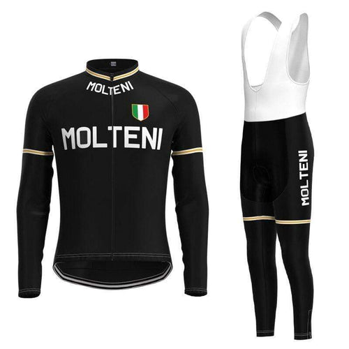 top-cycling-wear Molteni Retro Winter Thermal Cycling Kit with Bib Pants
