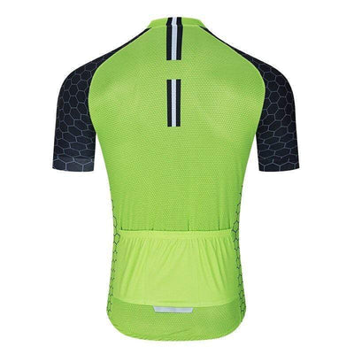 top-cycling-wear Short Sleeve Jersey Men's Green Pro Cycling Jersey
