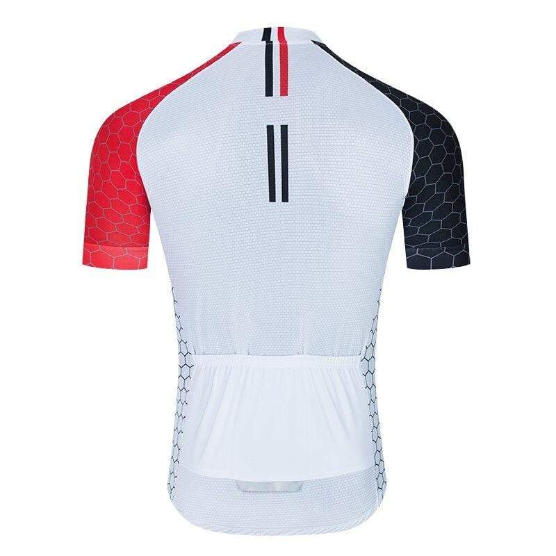top-cycling-wear Short Sleeve Jersey Men's White Pro Cycling Jersey