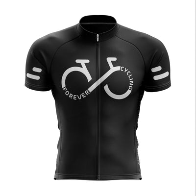 top-cycling-wear Short Sleeve Jersey XXS / Black Men Cycling Forever Jersey