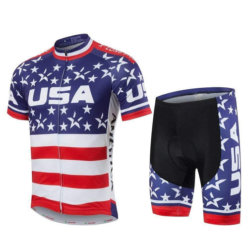 top-cycling-wear USA Original Men's Cycling Jersey Set